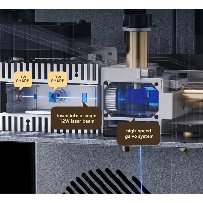 AtomStack Atelier AI Diode Laser Engraver w/ Built-in Camera