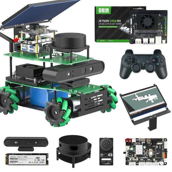 ROSMASTER X3 ROS2 Robot with Mecanum Wheel -Superior with Orin NX