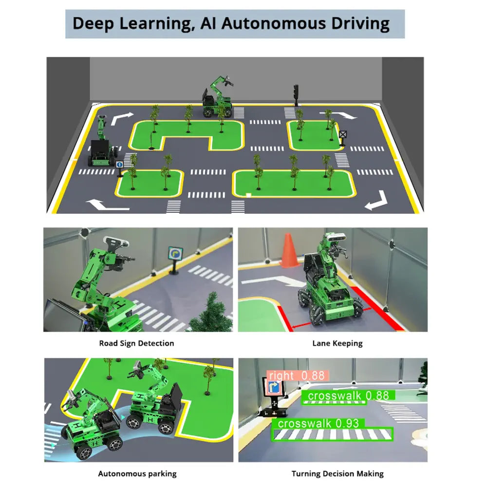 JetRover ROS Robot Car with Vision Robotic Arm Support SLAM Mapping ...