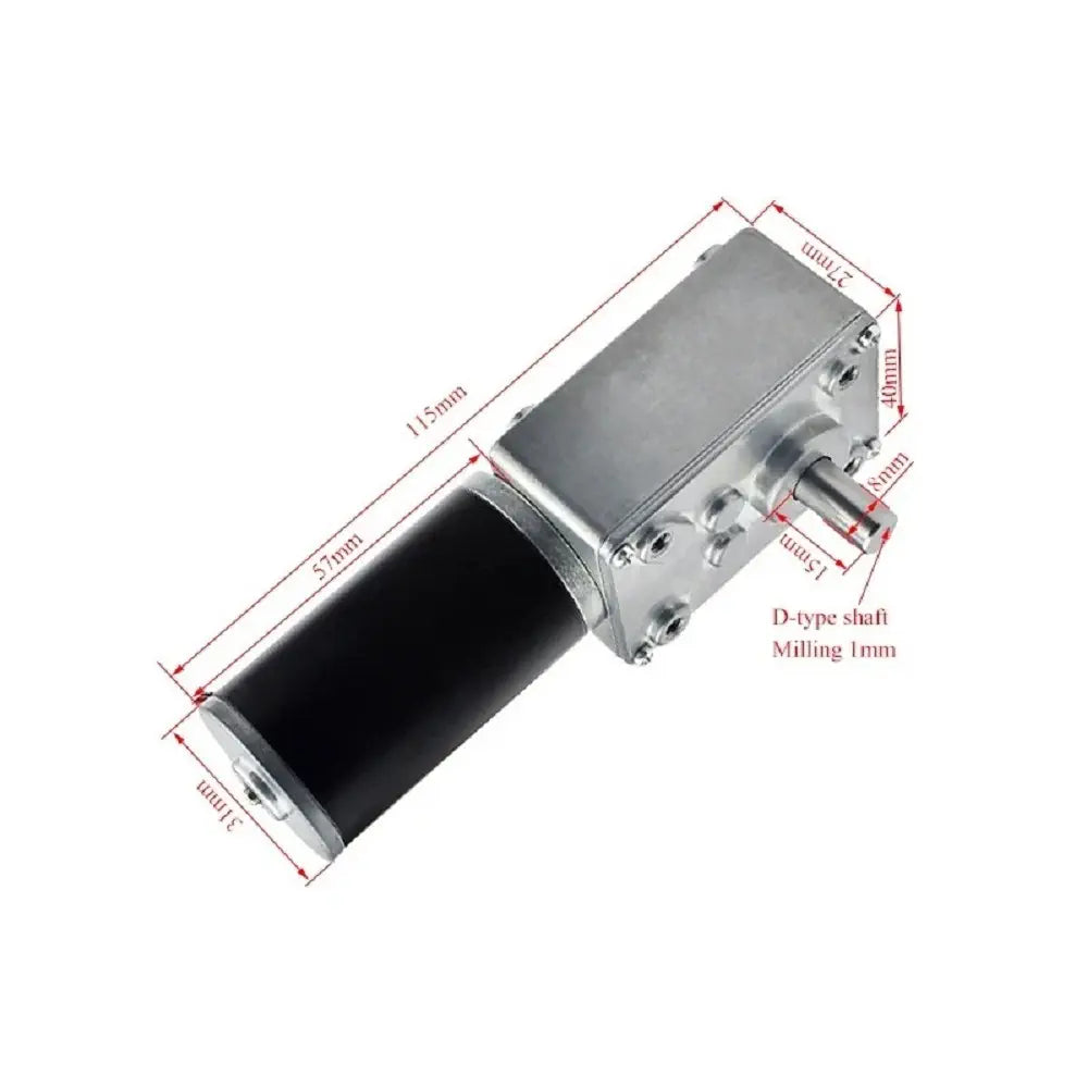 31D High Torque Self-Locking 24V 80RPM  Reversed DC Worm Gear Motor