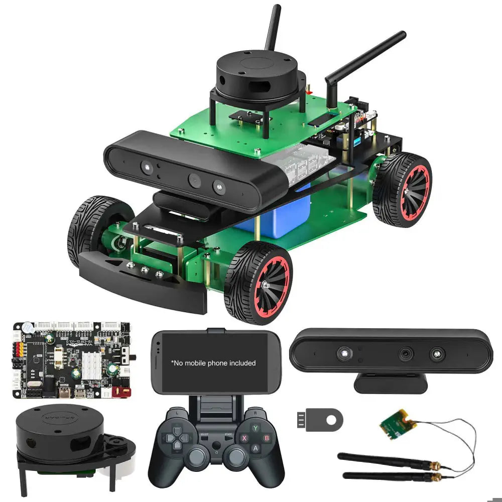 Yahboom Rosmaster R2 ROS2 Robot w/ Ackermann Structure (Jetson Standard Version w/o Board)