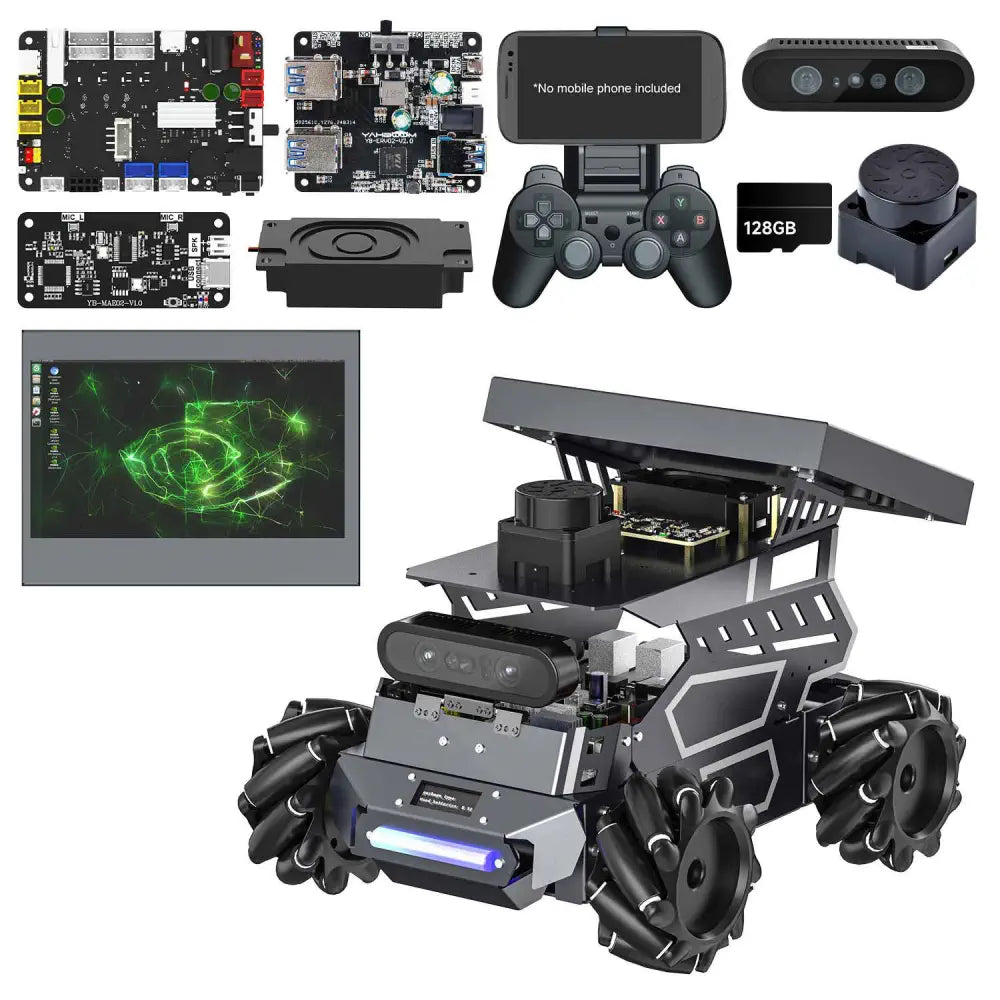 ROSMASTER M3 AI Large Model ROS2 Robot Kit-Superior Version No RPi Board