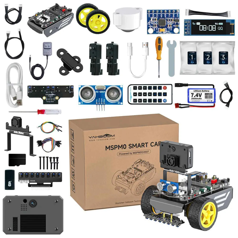 Yahboom MSPM0 smart robot car based on MSPM0G3507-K230 Superior Kit