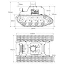 Hiwonder MentorPi T1 Raspberry Pi Robot Car – Tank Chassis, ROS2 AI Coding Robot with Large AI model ChatGPT, SLAM and Autonomous Driving (Starter Kit With Raspberry Pi 5 4GB)