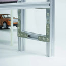 For 15x15mm Profiles, L-Shaped Assembly Plates (6 Pieces); Sliding Nut (50 Pieces) and Countersunk Screws (50 Pieces)