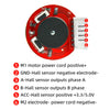 Hall Encoder Geared Motor DC 12V AB Bi-Phase Incremental Magnetic Hall Encoders High-Speed Geared Motor for DIY Projects