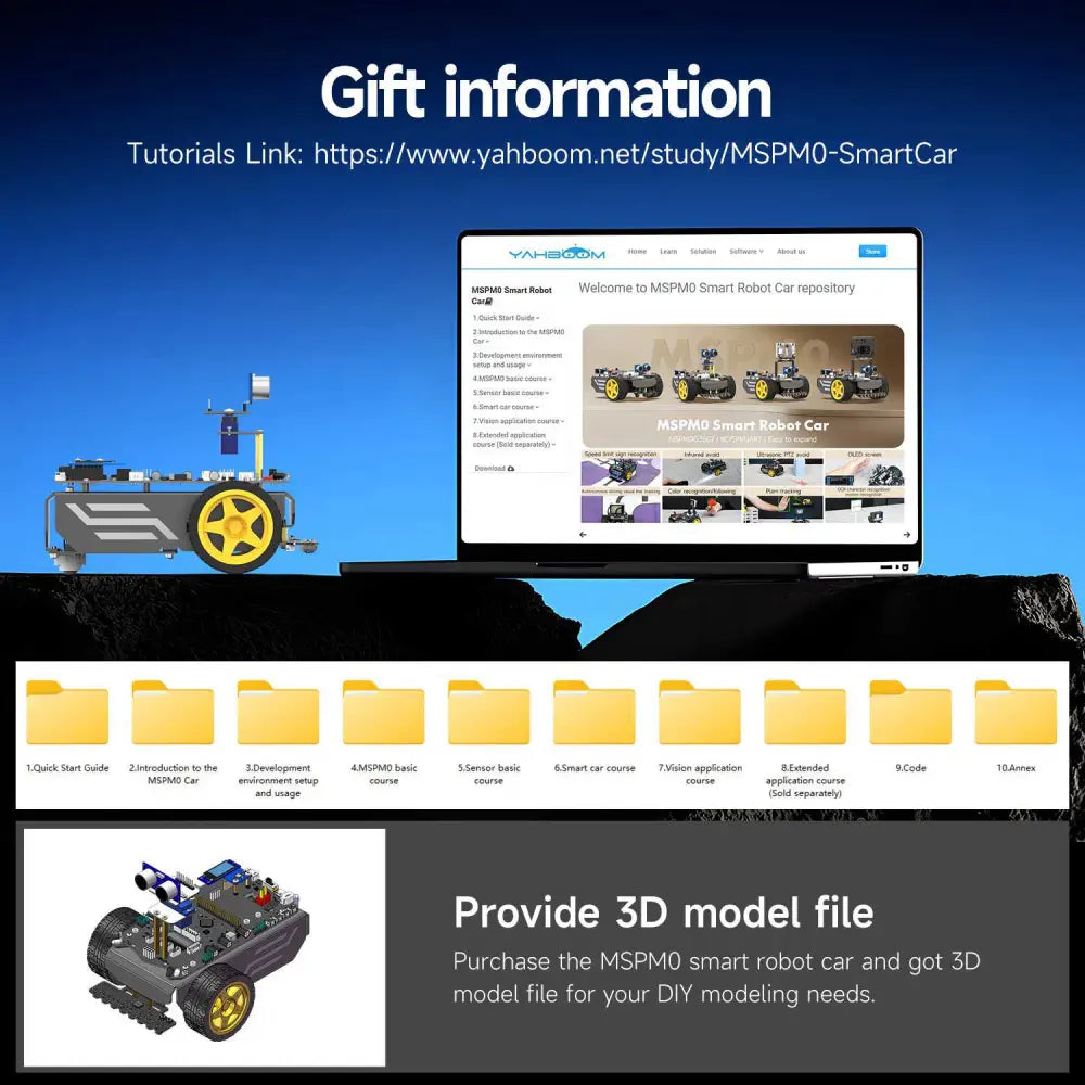Yahboom MSPM0 smart robot car based on MSPM0G3507-Standard Kit