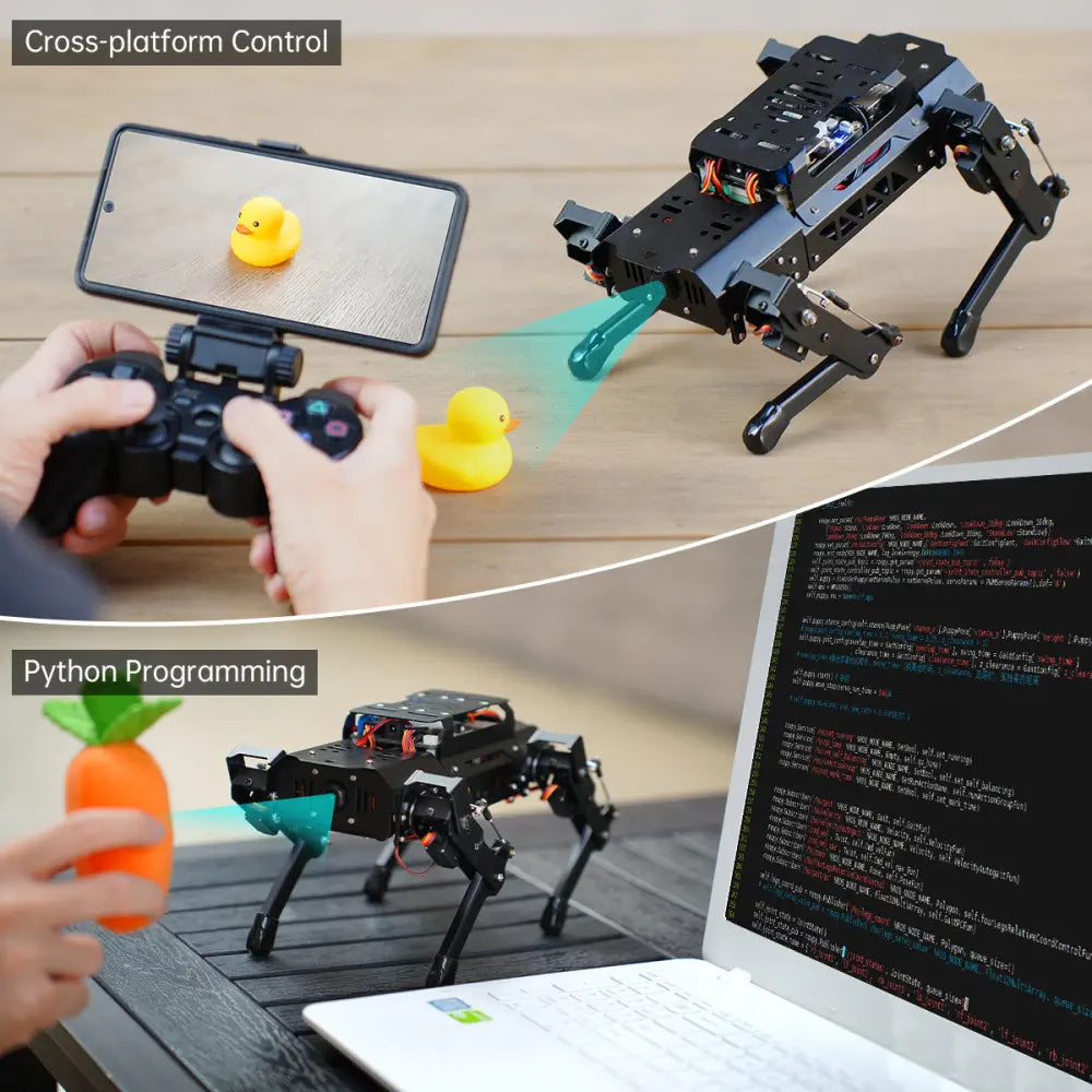Hiwonder PuppyPi Quadruped Robot with AI Vision Powered by