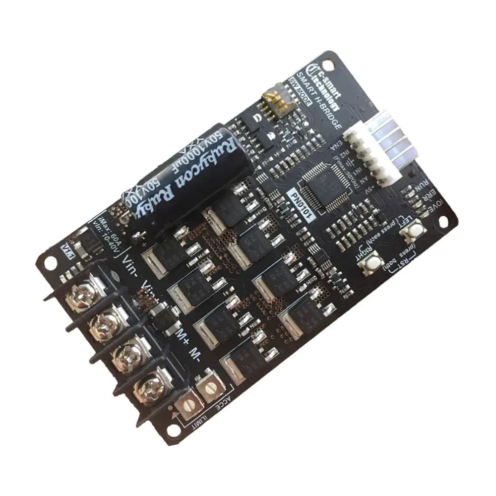CC-SMART Smart H Bridge Driver Brushed Motor Controller w/ Speed Control, 10-40V, 30A Max