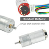 Hall Encoder Geared Motor DC 12V AB Bi-Phase Incremental Magnetic Hall Encoders High-Speed Geared Motor for DIY Projects