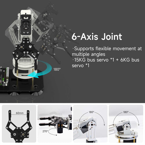 DOFBOT SE AI Vision Robotic Arm with ROS2 Python Programming (Virtual Machine Version)