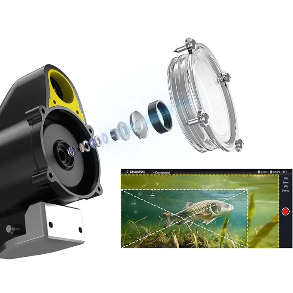 Système De Vision Sous-marine FISH TV Par Nature Vision - Avec Caméra Et Transducteur - Pour Pièces