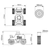 Hiwonder MentorPi A1 Raspberry Pi Robot Car – Ackerman Chassis, ROS2 AI Coding Robot with Large AI model ChatGPT, SLAM and Autonomous Driving (Advanced Kit with Raspberry Pi 5 4GB)