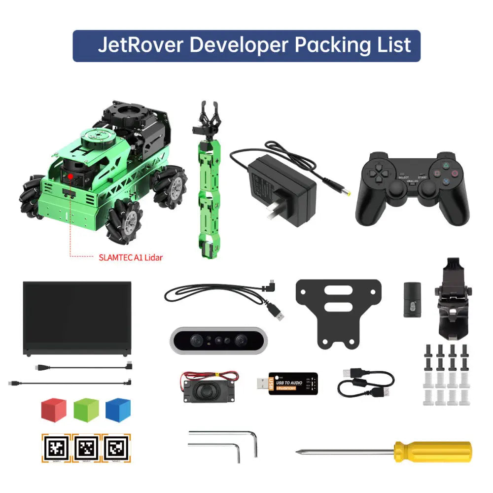 JetRover ROS Robot Car with Vision Robotic Arm Support SLAM Mapping ...
