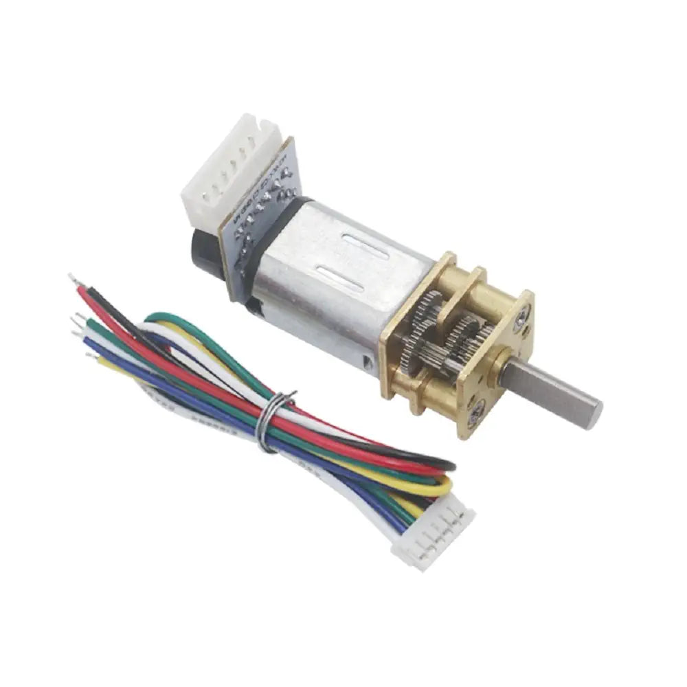 DC 6V 100RPM 3mm Shaft Mini Metal Gearwheel Gear Motor N20 w/ Encoder &amp; Cable