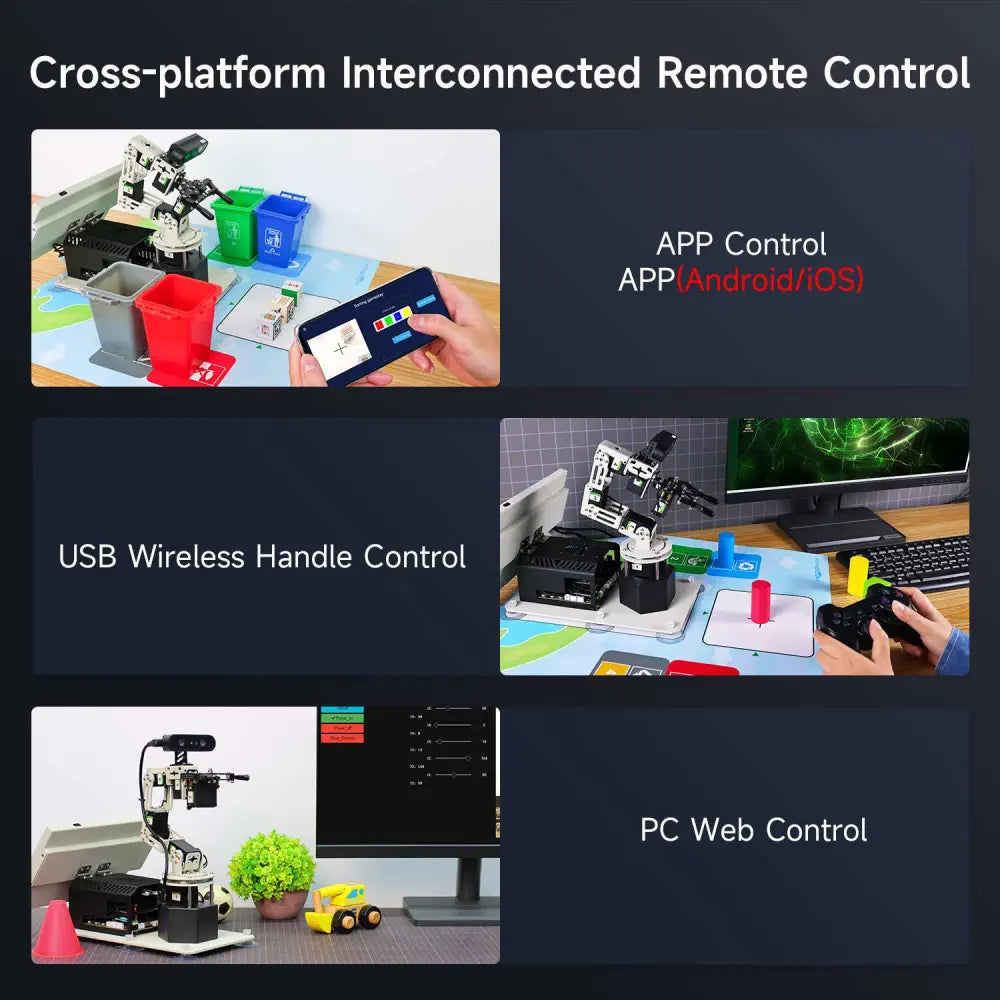 Yahboom DOFBOT Pro AI Large Model 3D Depth Vision Robotic Arm-Ultimate Version with Jetson NANO 4GB SUB Board