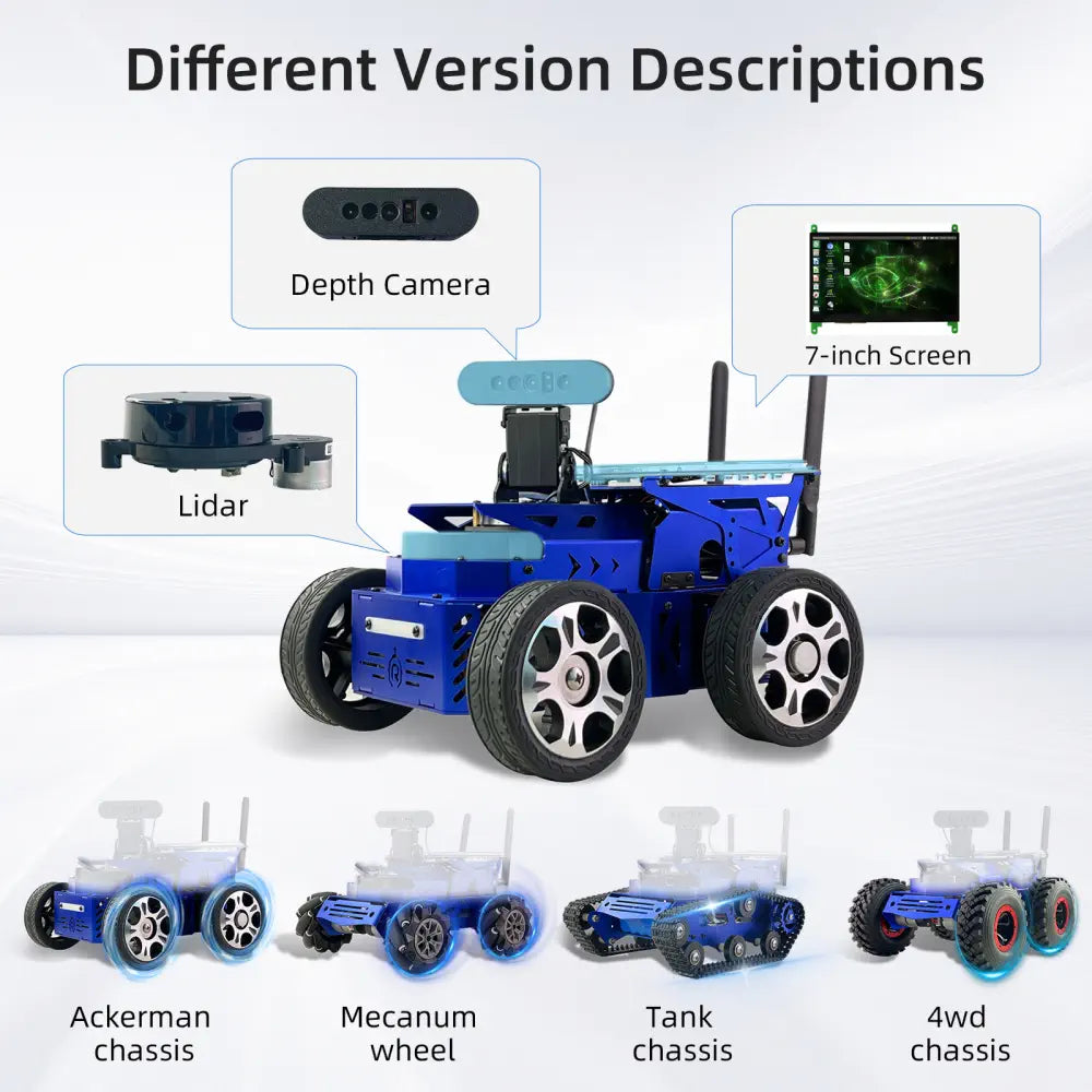 Jetson Nano XR-ROS2 Hunter programmable smart robot car