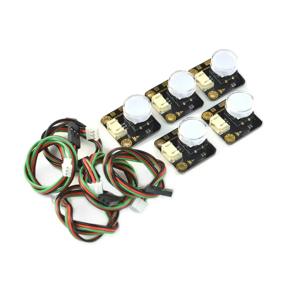 DFRobot Gravity: LED Button x 5 Pack