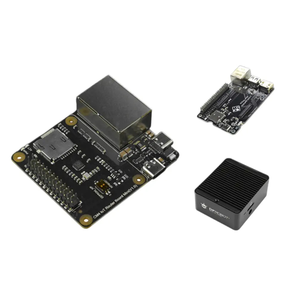 DFRobot Raspberry Pi CM4 IoT Router Carrier Board Mini w/ Case & PiTray Mini