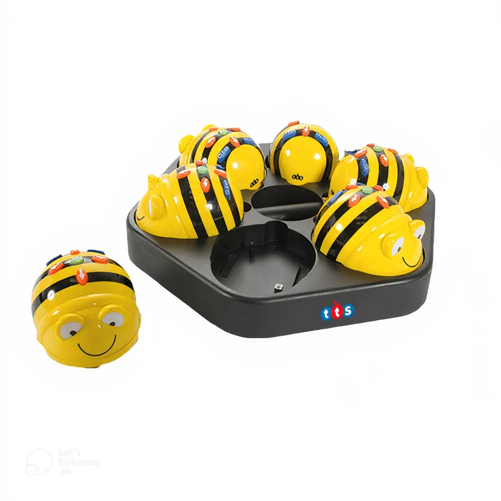 TTS Bee-Bot &amp; Blue-Bot Docking Station 2 with USB Cable - Charging &amp; Storage Station for 6 Robots, Classroom Organization, STEM Coding Toy Accessory | Educational Use