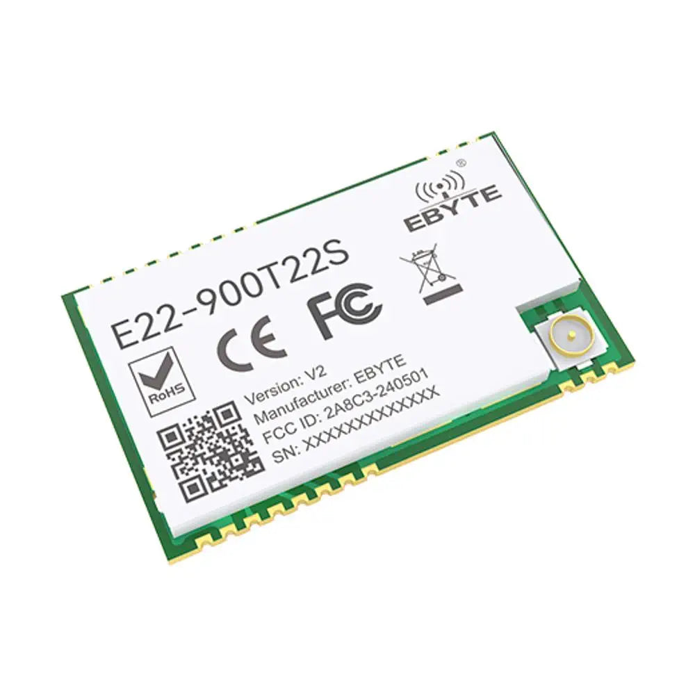 E22-900T22S Ebyte UART 5Km Range 868Mhz 915Mhz 22dBm SMD CE FCC LoRa Wireless Transmitter RF Module Semtech LoRa solution