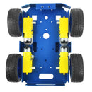 Smart Robot Car Chassis, DIY Car Chassis Kit with 4WD and 4 TT Motor, DIY Toy for STEM Education (Blue), Gifts for Boys, Education Project