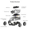 Hiwonder ROS2 Smart Car, ROSOrin Multimodal AI Vision Large Model, SLAM Navigation Programming, Mecanum Wheels Robot (Ultimate Kit without Controller)