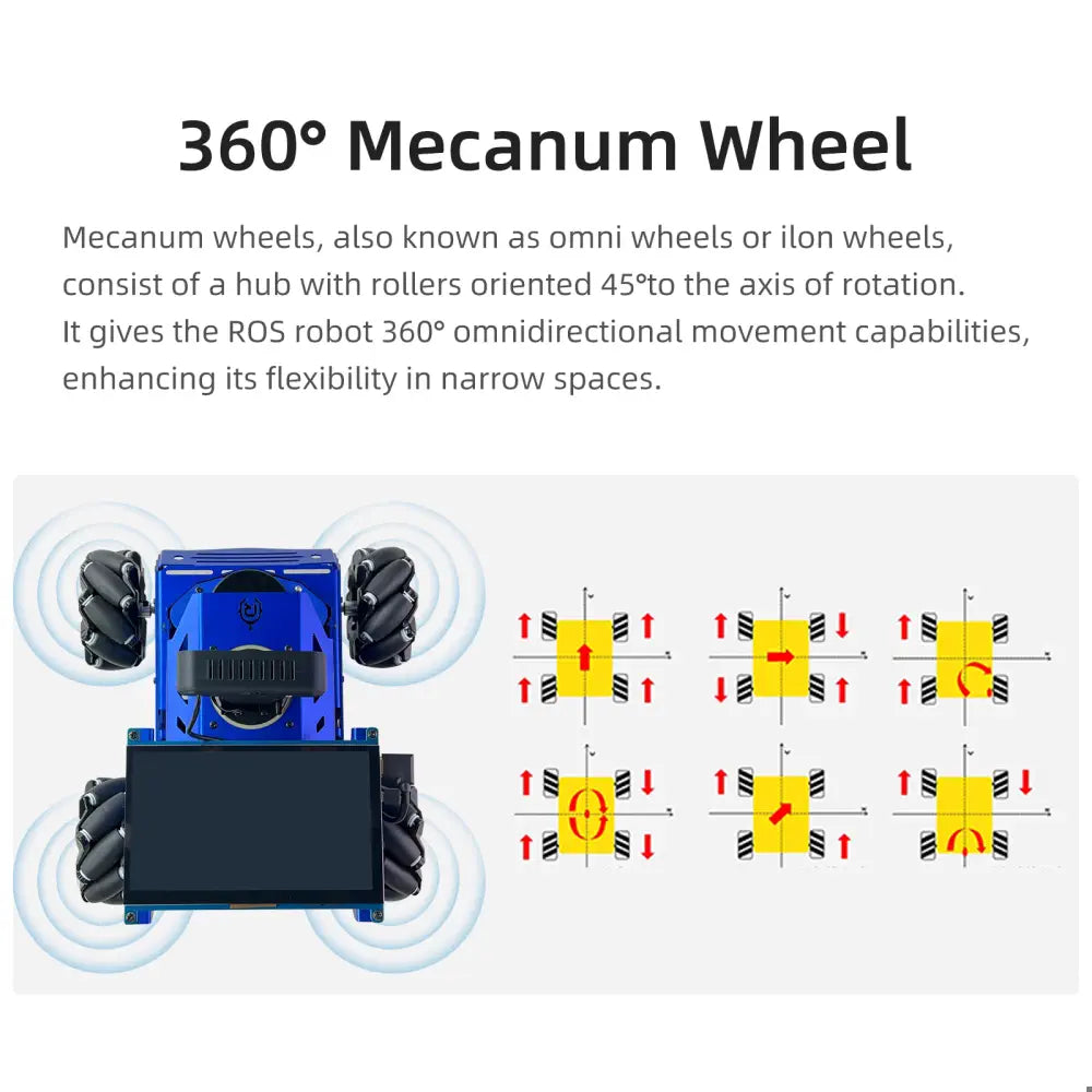Jetson Nano XR-ROS2 Hunter programmable smart robot car