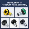 Yahboom Mecanum Wheel Kit for DIY robot or programmable smart car-80mm wheel (ABS) *4+6mm coupling*4