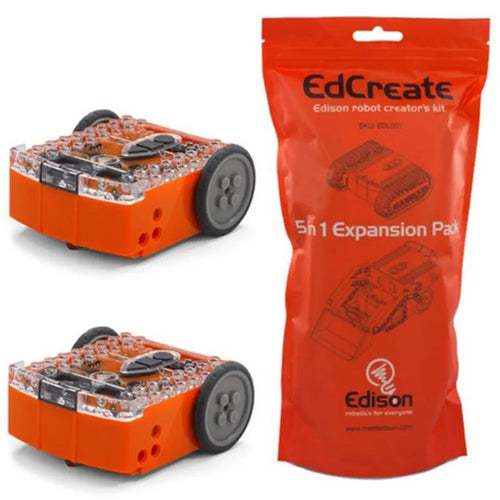 EdSTEM Home Pack w/ 2 Edison Robots and EdCreate kit - RobotShop