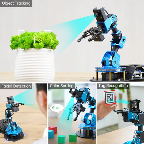 Hiwonder ArmPi FPV AI Vision Raspberry Pi ROS Robotic Arm with Python ...
