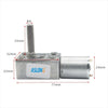 JGY370 12V 23RPM High Torque Screw Shaft Worm Dc Gear Motor