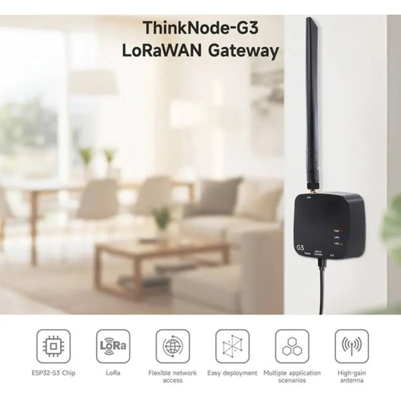 Elecrow ThinkNode G3 LoRaWAN Gateway | ESP32-S3 Chip | Smart Home, IoT Solutions