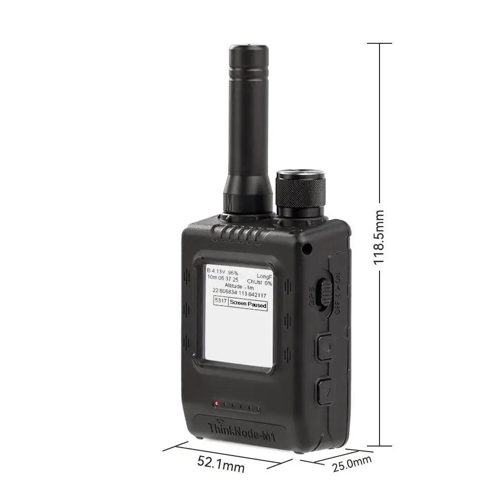Elecrow ThinkNode M1 LoRa Meshtastic Transceiver 1.54" EPD Screen, GPS Function, nRF52840 w/ Case 868 MHz