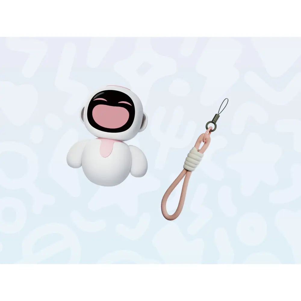 Energize Lab Eiliko Tiny AI Charm Bot w/ Unique Emotions & AI Conversation - Pink