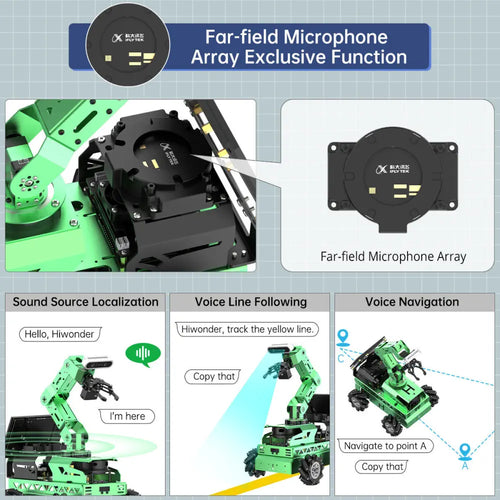 JetRover ROS Robot Car with Vision Robotic Arm Support SLAM Mapping ...