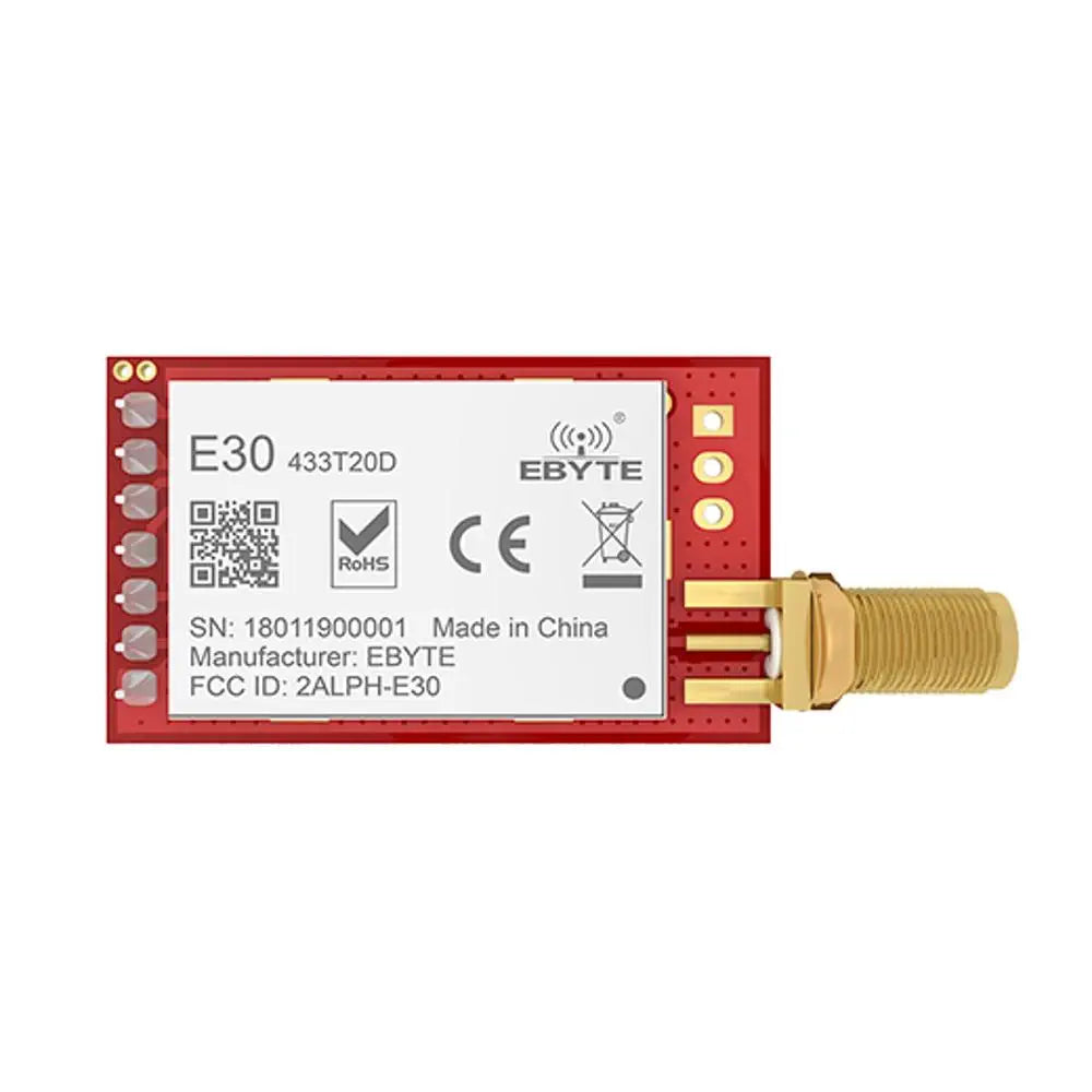 E30-433T20D Ebyte SI4463 UART 3Km Range 433MHz 20dBm DIP 21*36mm CE RoHs FCC LoRa Wireless Transmitter RF Module
