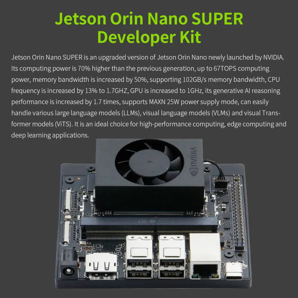 Official Original Jetson Orin NANO 8GB SUPER Development Board for AI Deep Learning-- Ultimate Kit