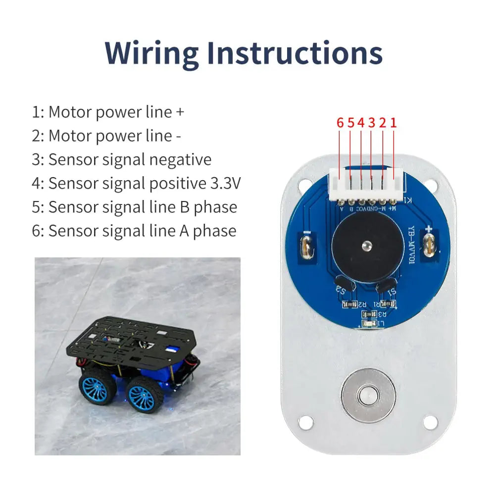L-type Encoder DC Reduction Motor SKU: 6000400521-Separate motor