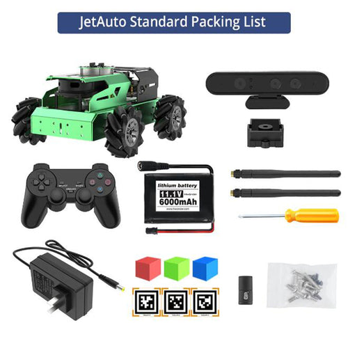 Hiwonder JetAuto ROS Robot Car Powered by Jetson Nano with Lidar and  Depth Camera, Support Mapping and Navigation (Standard Kit/EA1 G4 Lidar )