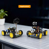4WD Robot Car Chassis Kit for Arduino Raspberry Pi with Aluminum Alloy Chassis, TT Motor, 4 Wheels, Robot Car Platform for obotics Projects, DIY Robot Chassis