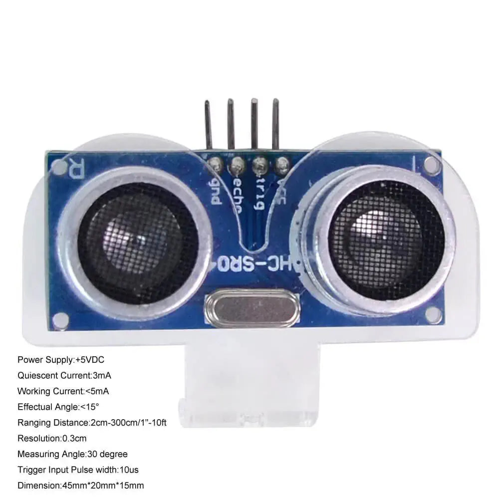 2pcs Ultrasonic Module Distance Sensor with 2pcs Mounting Bracket for Raspberry Pi Arduino Uno R3 Mega 2560 Nano Smart Robotics Projects