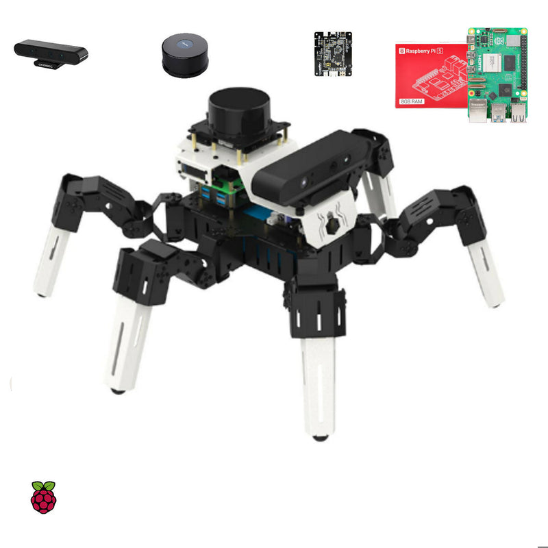 18DOF Muto RS Hexapod ROS2 Robot for Raspberry Pi 5 and NVIDIA Jetson NANO(Pi Version with Raspberry Pi 5 8GB board)