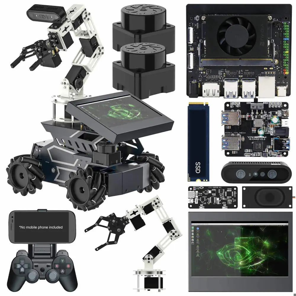 Yahboom ROSMASTER M3 Pro ROS2 Robot - Jetson ORIN NANO SUPER 8GB Version