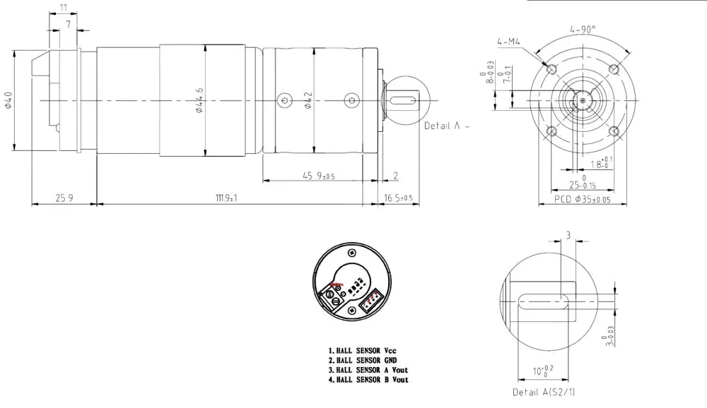 13PPR Encoder 60RPM DC 12V Gearmotor, 5Nm