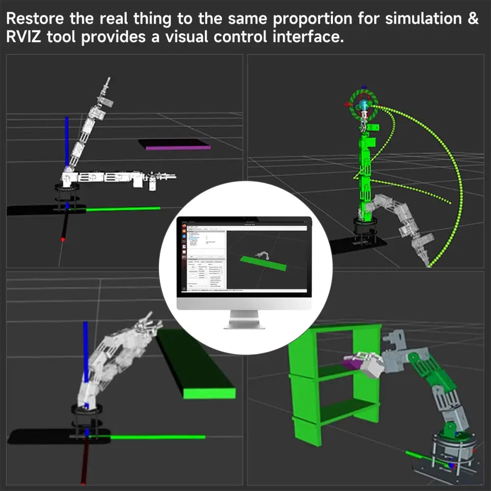 DOFBOT SE AI Vision Robotic Arm with ROS2 Python Programming (Virtual ...