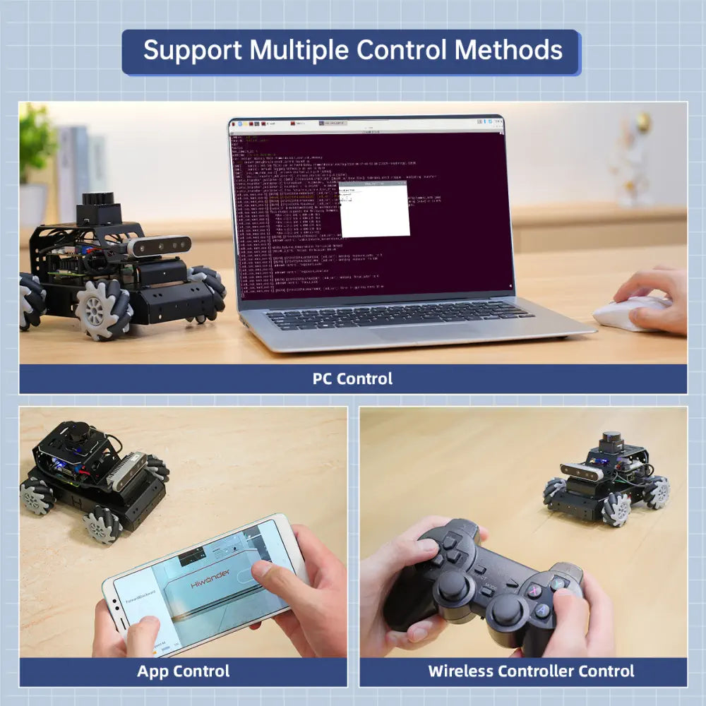 Hiwonder MentorPi M1 Raspberry Pi Robot Car – Mecanum wheel ROS2