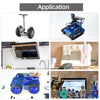 Hall Encoder Geared Motor DC 12V AB Bi-Phase Incremental Magnetic Hall Encoders High-Speed Geared Motor for DIY Projects