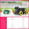 Yahboom AI Vision Robot Raspberry Pi 5 Car Support Python Progamming Open Source-Standard Version(RPi 16GB Board)