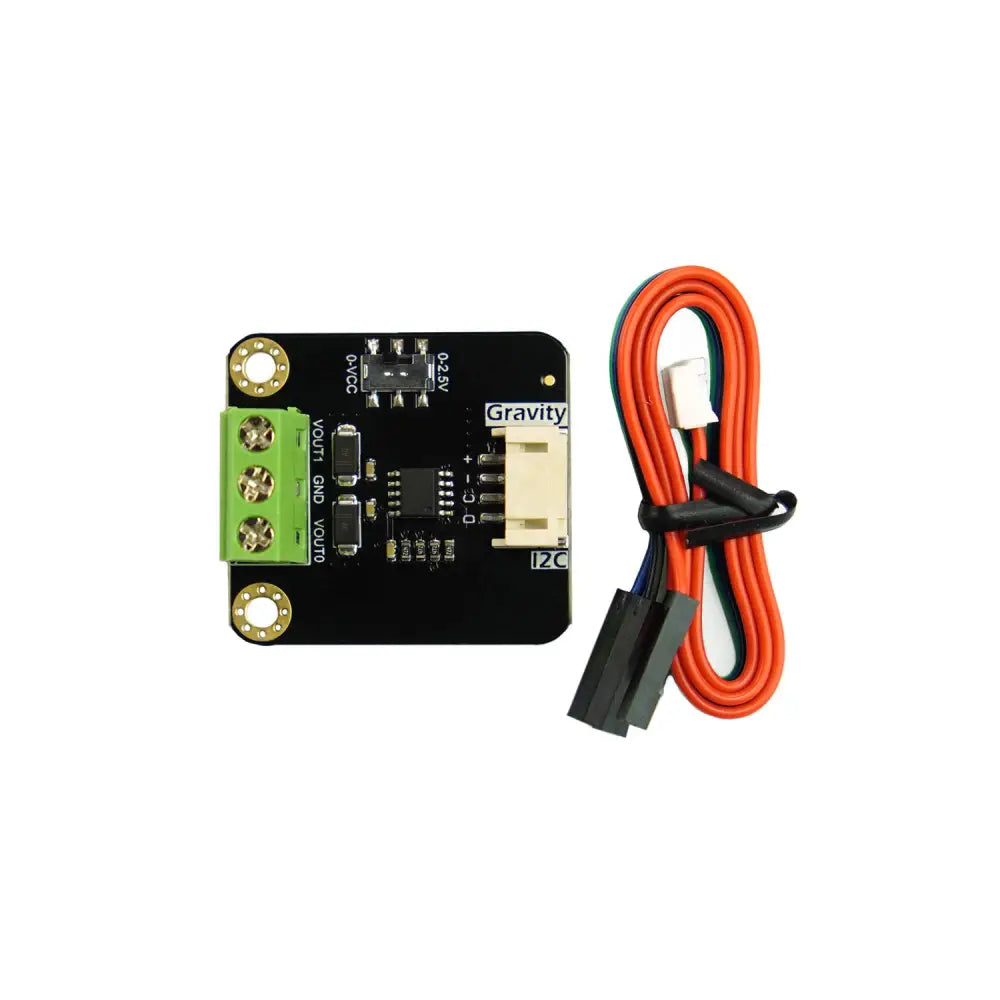 Gravity: GP8503 2-Channel 12-bit I2C to 0-2.5V/VCC DAC Module